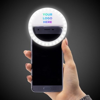 Pad Printed 3.5" White Selfie Ring Light