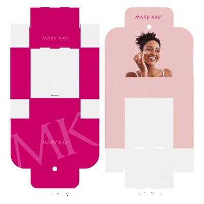 10" x 10" x 4" Flat Custom White Corrugate Gift Box